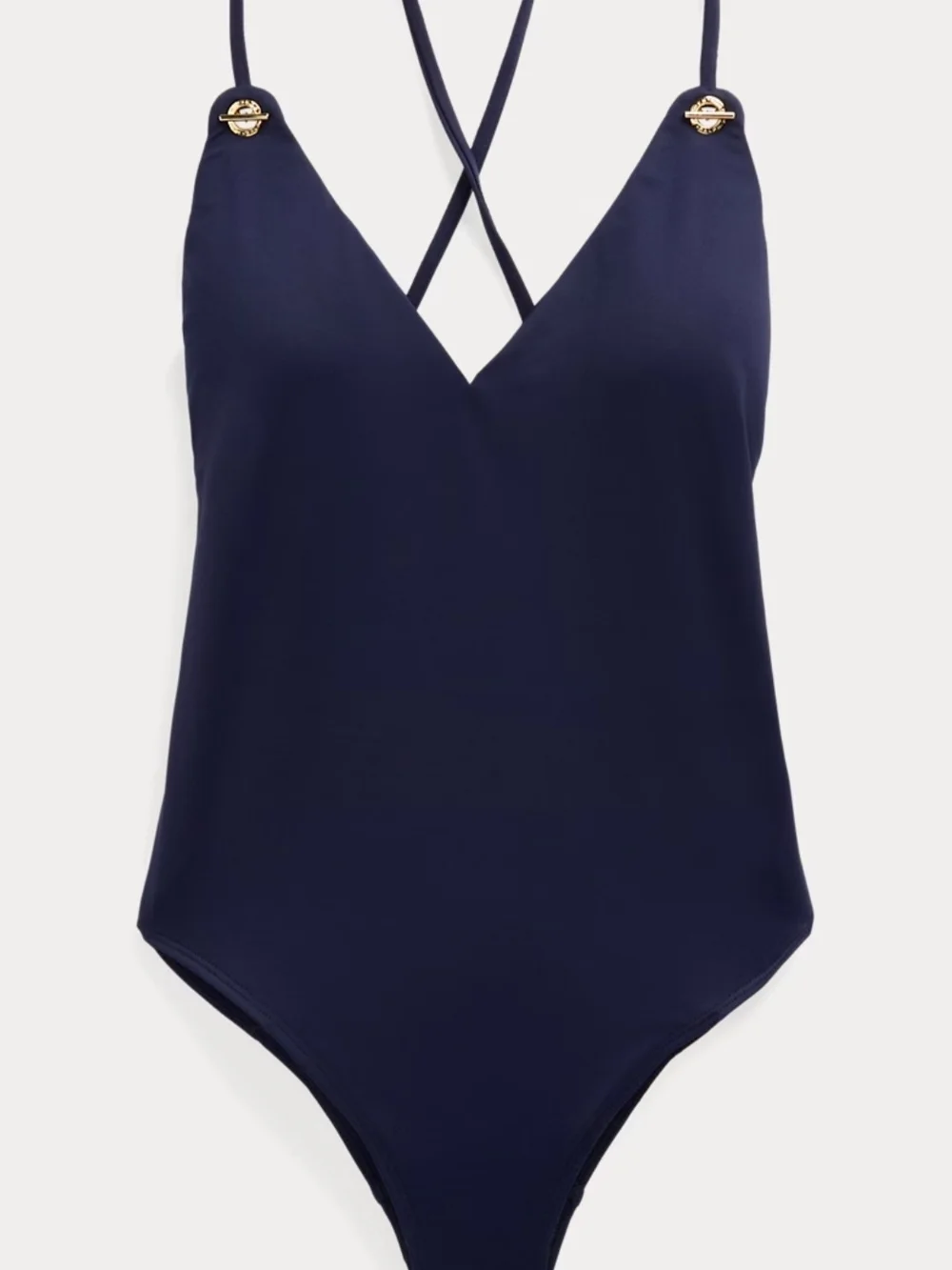NWT Ralph Lauren Navy One-Piece Swimsuit Size 6